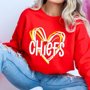 Chiefs Sweatshirt,Chiefs in My Heart Shirt,Football Sweatshirt,Gift For Football Fan,Chiefs Heart Love Shirt,Chiefs Shirt,Love Heart Chiefs
