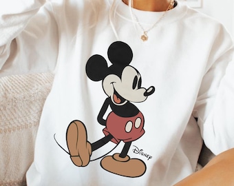 Disney Vintage Mickey Mouse Sweatshirt,  Disneyworld Holiday Vacation Sweatshirt, Disney Retro Sweatshirt,Vintage Disney Mickey Mouse Shirt