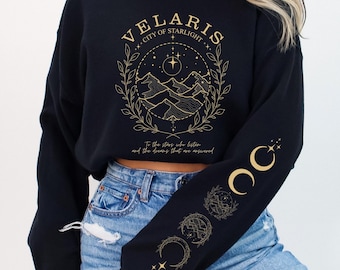 Velaris Sweatshirt,Acotar Sweatshirt,Velaris Shirt,A Court of Thorns And Roses Sweatshirt,Velaris Night Court Sweatshirt,Book Lover’s Hoodie