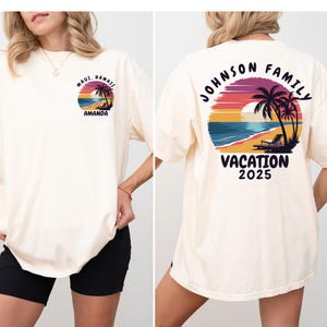 Comfort Colors Family Vacation 2025 Shirt,Custom Family Shirt,Family Matching Tee,Summer Vacation Shirt,Family Vacation,Beach Vacation Shirt