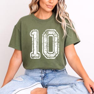 Comfort Colors Custom Number Shirt, Your Number Shirt, Personalized Sports Number Custom Football, Number Shirt, Custom Sports Number Shirt