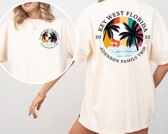 Custom Family Beach Trip Shirt: Comfort Colors Matching Vacation Tee
