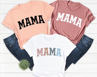 Mama Shirt For Mothers Day Gift From Daughter, Mama Tshirt For Birthday Gift For Her, Baby Shower Gift, Christmas Gift For Mom, Mama Shirt