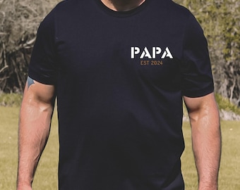 Custom Papa Shirt: New Dad Gift, Father's Day Present