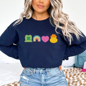 Saint Patricks Sweatshirt,St Patrick&#39;s Day Sweatshirt,Lucky Charm Sweatshirt,St Patricks Day,Shamrock Shirt,Rainbow Sweater,Lucky Sweatshirt