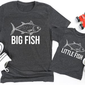 Big Fish Little Fish Shirt, Dad And Son Matching Shirts, Father Son Shirts, Dad Son Shirts,Fishing Shirt,Dad and Son Shirts,Fathers Day Gift
