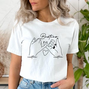 Personalized Besties Shirt, Best Friends Name Tee, BFF Shirts, Friend Trip Shirt, Custom Besties Shirt, Best Friends Gift, Best Friend Shirt