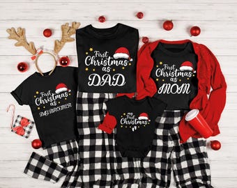 First Christmas of Family Shirt, Personalized First Christmas Family Matching Shirt, My First Christmas Shirt, Our First Christmas Shirt