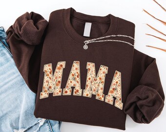 Mama Floral Sweatshirt, Mama Sweatshirt, Mama Sweatshirt, Floral Mama, Mothers Day Gift, Cute Mom Sweatshirt, Mom Sweatshirt, New Mom Gift