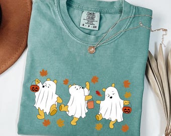 Comfort Colors Retro Pooh Ghost Halloween Shirt - Winnie the Pooh Spooky Season Tee