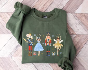 Nutcracker Sweatshirt, Christmas Sweatshirt, Christmas Nutcracker Shirt, Christmas Shirt, Christmas Party Sweater, Nutcracker Ballet Shirt