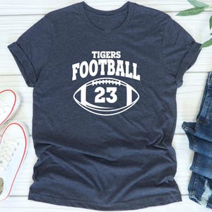 Custom Football Shirt, Personalized Football Mom Shirt for Game Day Shirts, Team Name Custom Football Shirt, Personalized Football Mom Shirt