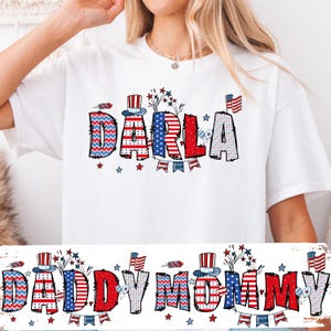 Personalized 4th Of July Shirts, Family Shirt, Celebration Shirt, USA Shirt, Patriotic Family Shirt, Custom Name Shirt, Patriotic Name Shirt