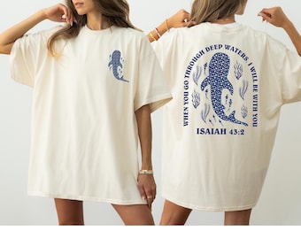 Comfort Colors Whale Shark Tee: Christian Ocean Shirt, Beachy Summer Top