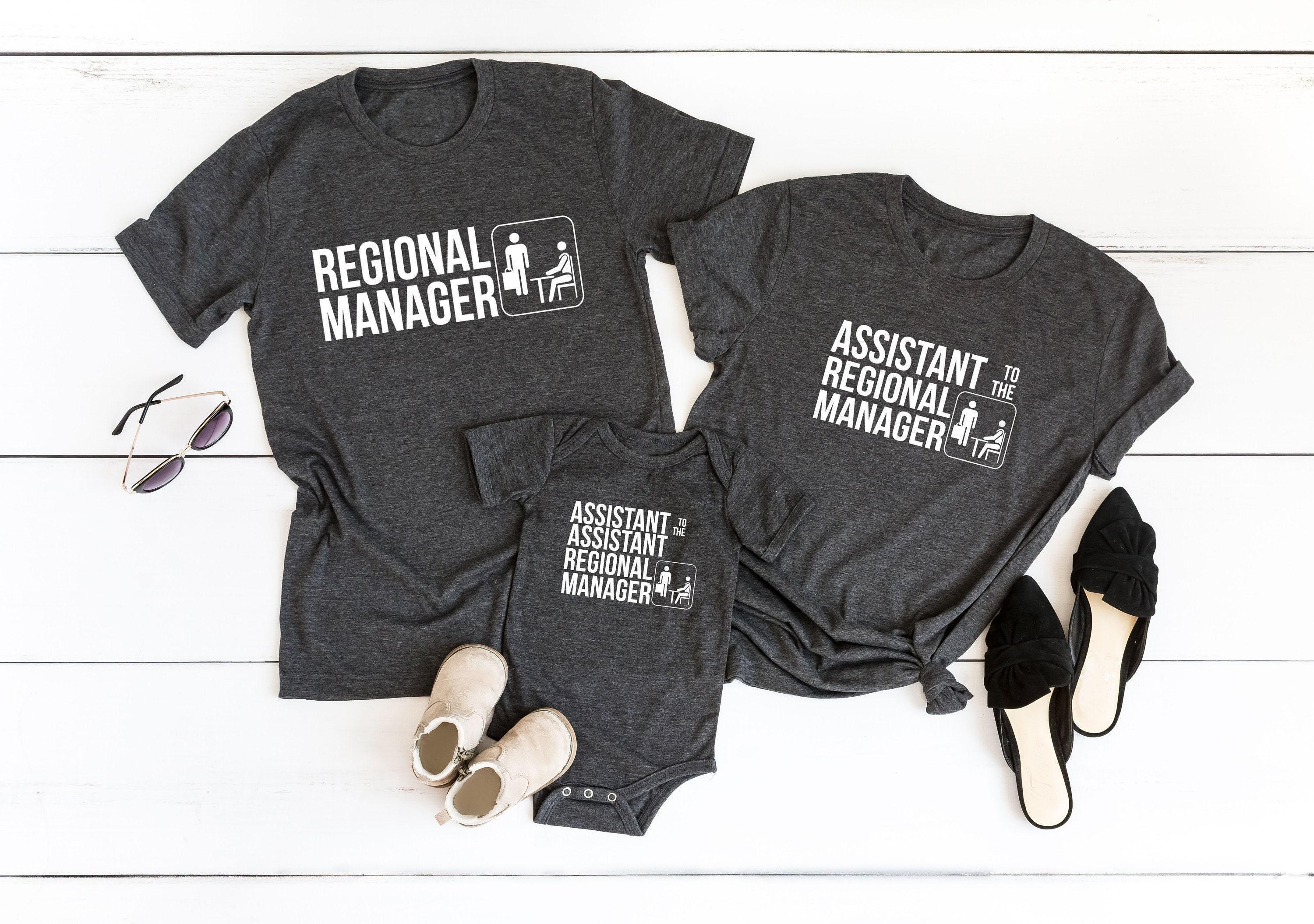 Regional Manager Shirt, Family T-shirts, Matching Tshirts, Couple Shirts, Mom and Dad Matching Shirts, Wife and Husband Shirts.