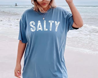 Comfort Colors Salty Beach T-Shirt: Trendy Preppy Summer Tee