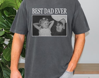 Comfort Colors® Custom Photo Dad Shirt, Dad Picture Shirt, Personalised Dad Shirt, Christmas Gift for Dad, Dad Gift, Grandpa Gift,Dad Shirt
