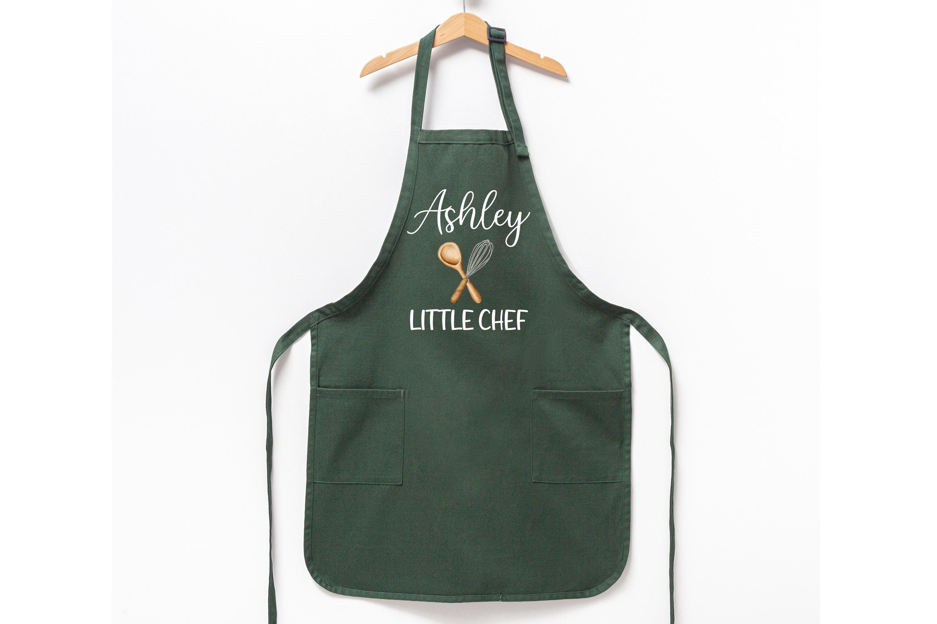 Customized Apron, Toddler Apron,Little Chef, Cooking Apron, Kids Apron, Kitchen Apron, Custom Apron, Child Aprons, Personalized Kids Apron