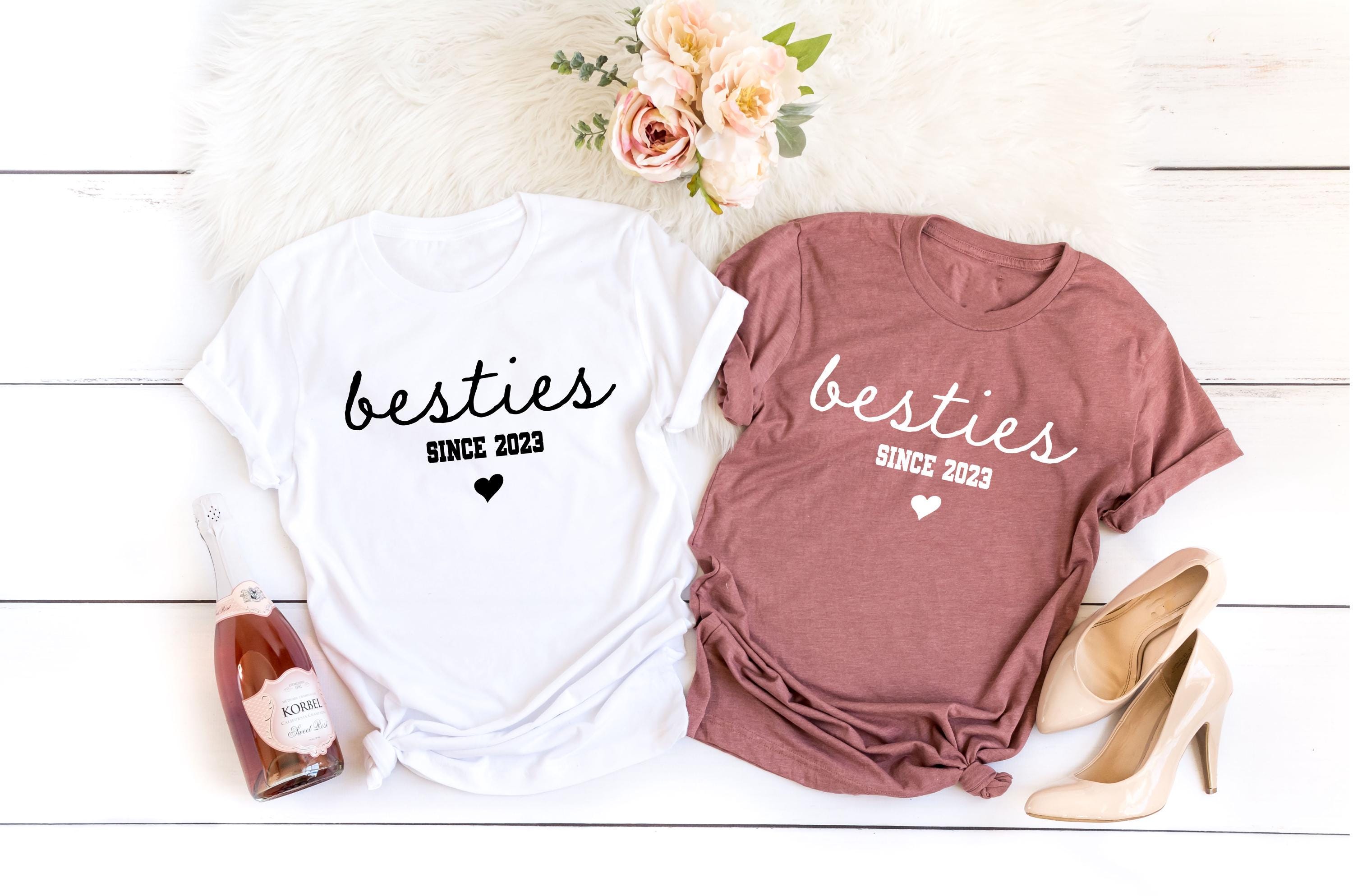 Personalized Besties Since Shirt,custom Bestie Shirt,bestie Shirt