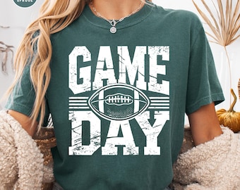 Comfort Colors Football Season Shirt: Game Day Tee for Football Mom