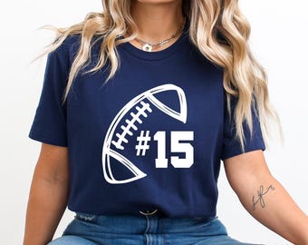 Football Heart Shirt, Custom Football Shirts, Women Football Shirt, Game Day Shirt, Mom Football Shirts, Football Season Shirt, Football Tee