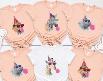 Zoo Birthday Party Shirt, Animals Birthday Shirt, Safari Animals Birthday Party Shirt, Zoo Birthday, Wild birthday Shirt, Party Animal Shirt