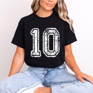 Comfort Colors Custom Number Shirt, Your Number Shirt, Personalized Sports Number Custom Football, Number Shirt, Custom Sports Number Shirt