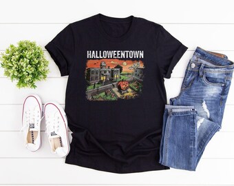 Vintage Halloweentown Family Shirt: Distressed Halloween T-Shirt