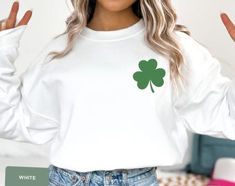 Irish Shamrock Sweatshirt, St. Patrick's Day Sweatshirt, Irish Shamrock Sweatshirt, Saint Patricks Day Sweatshirt Women, St Patricks Hoodie