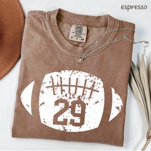 Comfort Colors®  Football Kids Jersey Number Shirt, Cute Football Season Mama Shirt, Gift For Football Lover Mom Shirt, Sports Mama Shirt