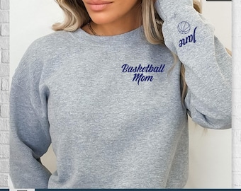 Custom Basketball Mama,Custom Basketball Mom Sweatshirt,Basketball Mom Hoodie,Baseball Mom,Basketball Sweatshirt,Gift for Mom,BasketballGift