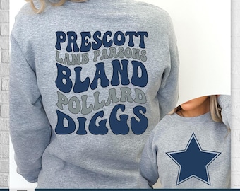 Football Sweatshirt, Football Fan Crewneck Sweatshirt, Womens Football Shirt, Football Gift,Trendy Retro Style Football Shirt,Game Day Shirt