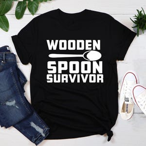 Wooden Spoon Survivor Mens Tshirt, Gift for Him,Funny Shirts,Sarcasm Shirt,Funny Italian Shirt,Humor Shirt,Expression Tee, Birthday Tee.