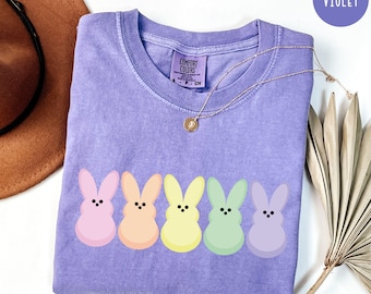Comfort Colors Peep my Shirt, Easter Bunny Peeps Shirt,Peeps,Egg Hunt Shirt,Eggs and Bunnies Shirt,Pastel Easter,Rainbow Easter,Easter Shirt