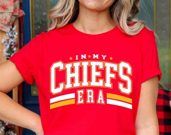 In My Chiefs Era Shirt, Women&#39;s Chiefs T-Shirt,Teacher and Parent Matching Outfits,Team Mascot Shirt,School Spirit Shirt,Football NFL Shirt