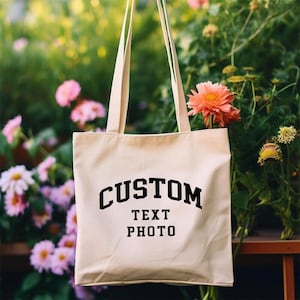 Bolsas de mano personalizadas, Bolsa de mano personalizada, Bolsa de mano promocional, Tu texto, Bolsa de regalo para ferias, Bolsas de mano, Imagen, Bolso de compras personalizado, Bolsas de compra