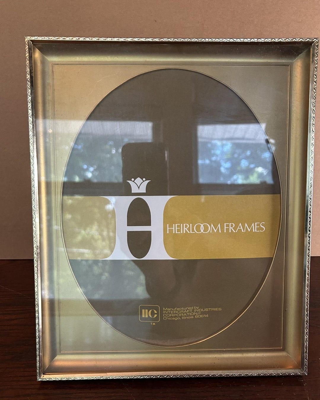 Intercraft Vintage Gold Metal Picture Frame Shadow Box Style Mat 8X10 ...