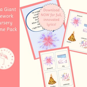 Firework Nursery Rhyme Printable: Autumn Phonics (Digital Download)