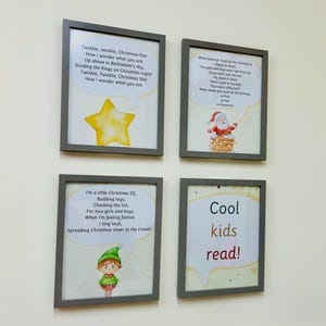Christmas Nursery Rhyme Print: Winter Song Lyrics, Montessori Homeschool
