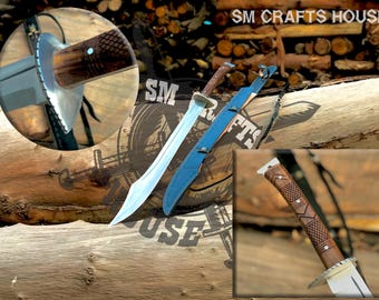 Hand Forged Carbon Steel Handmade Knife | Handmade Machete Kukri Knife | Handmade Gifts Gift For Him Birthday Gift for Men Personalized gift