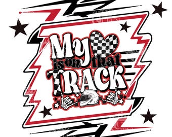 My Heart Is On That Rack digital design for sublimation on tumblers & more.  PNG/JPEG  300 DPI Auto Racing