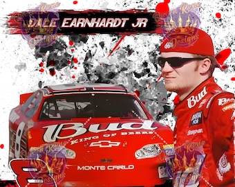 Dale Earnhardt, Jr. digital image for sublimation on Tumbler, t-shirts & more.  PNG/JPEG  High Res NASCAR Cup Series