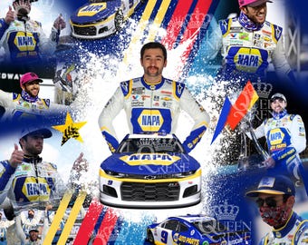 Chase Elliott digital wrap for sublimation on tumblers & more.  PNG/JPEG 300 DPI  Nascar Cup Series favorite race car driver