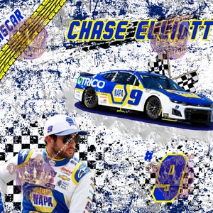 Chase Elliott Nascar Fanliebling digitale Datei für Sublimation auf Bechern, Shirts & mehr.  PNG/JPEG hochauflösende