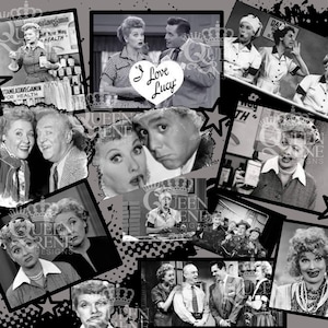 Digitaal tv-ontwerp I Love Lucy 50's voor sublimatie op bekers en meer. Hoge resolutie png/jpeg
