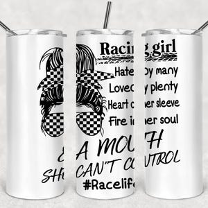I'm A Drag Racing Girl Hated By Many Loved By Plenty Ladies' Game V-Neck T-Shirt