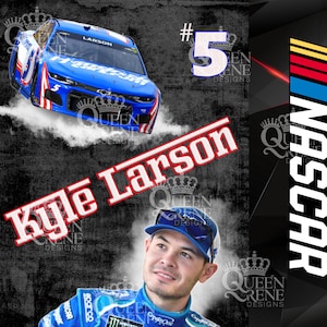 Kyle Larson Nascar Cup Series digitale Datei für die Sublimation auf Bechern & mehr PNG / JPEG High Res