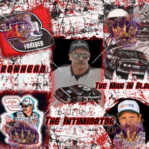 Dale Earnhardt, Senior G.O.A.T. Nascar Chauffeur Digitales Design für Sublimation auf Bechern & mehr.  PNG / JPG - das Beste aus dem Rennsport