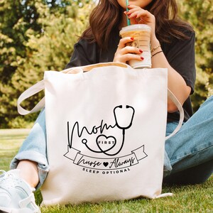 Sac fourre-tout pour maman infirmière : 100 % coton RN cadeau
