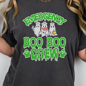 Nurse Emergency Boo Boo Crew Shirt | Halloween Nurse Gift | Comfort Colors TShirt | RN Shirt | Registered Nurse Tee | Emergency Department